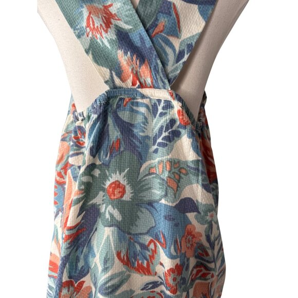 Faherty L Organic Floral Multicolor Maxi Dress Floral Print Cotton NWT - Picture 10 of 15
